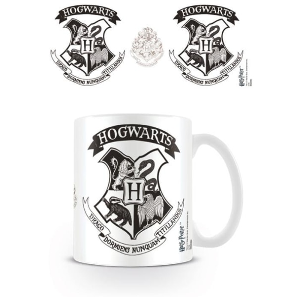 Harry Potter (Hogwarts Crest Black) - Mugg Multicolor