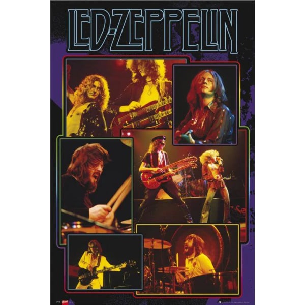 Led Zeppelin - Live Collage Multicolor