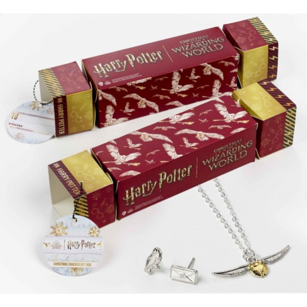 Harry Potter Red Gift Cracker korvakoruilla ja kaulakorulla Multicolor