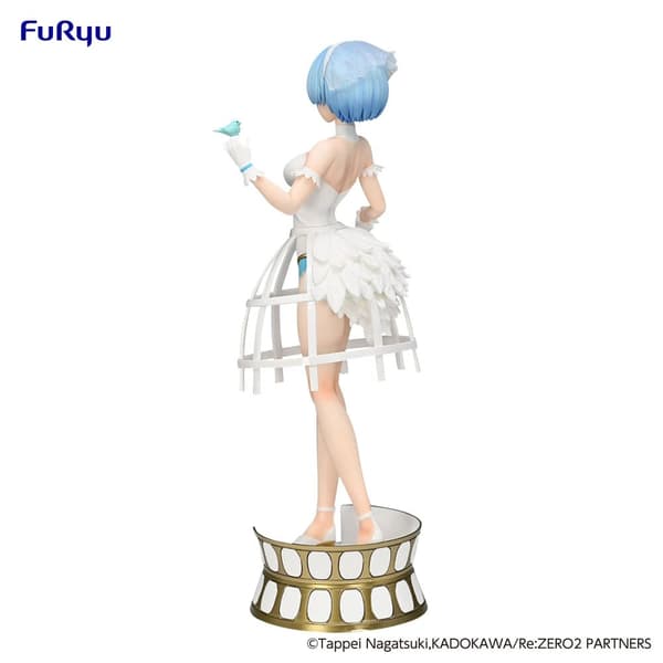 Staty - Re: Zero Exceed Creative PVC Statue Rem Cage Dress 22 cm multifärg