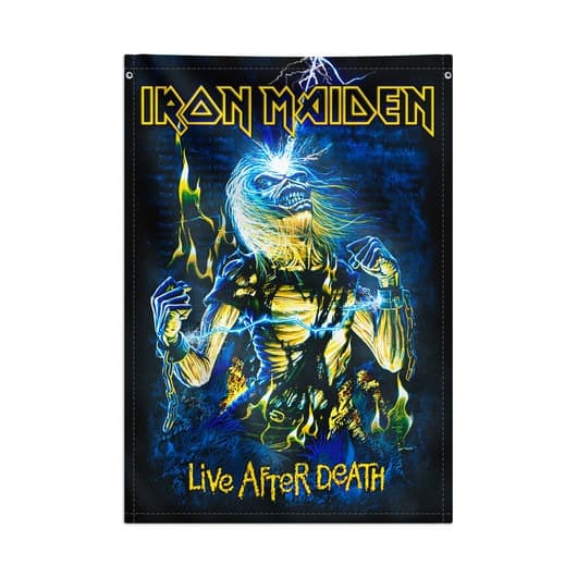 Posterflagga - Iron Maiden - Live after death multifärg
