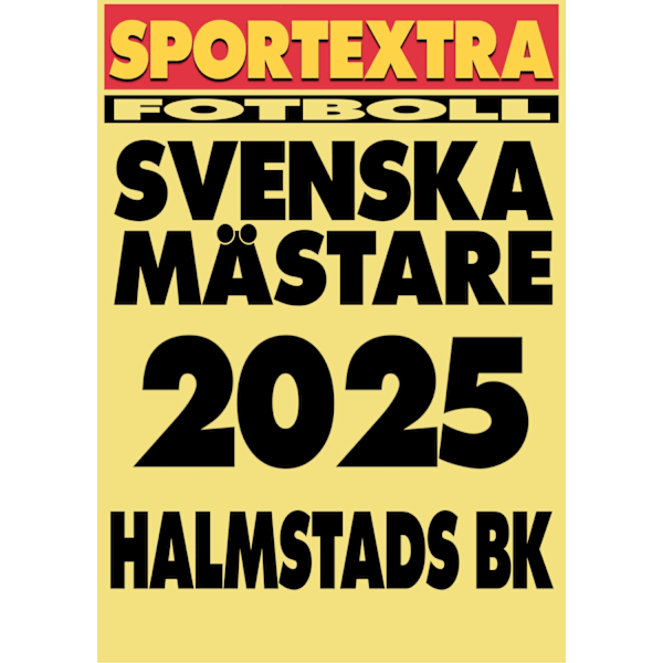 A3 Print - Halmstads BK - Svenska mästare 2025! multifärg