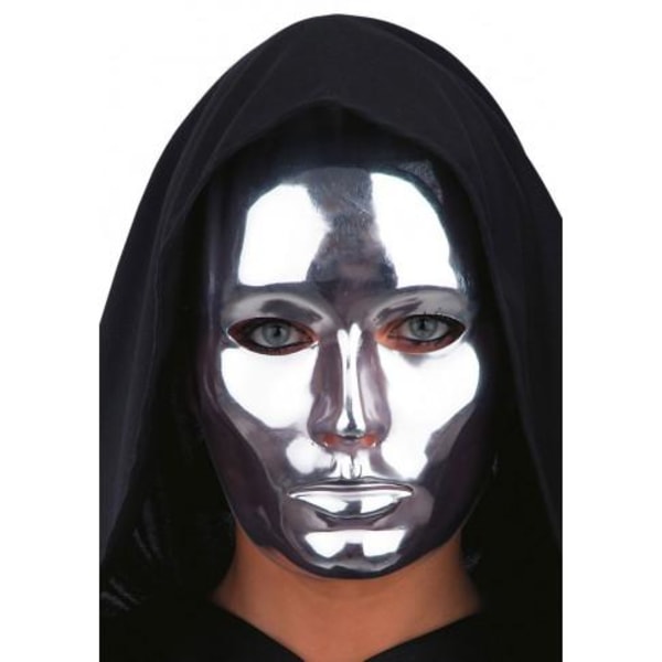 Ansiktsmask - Silver Metallic face  - Eyes wide Shut multifärg