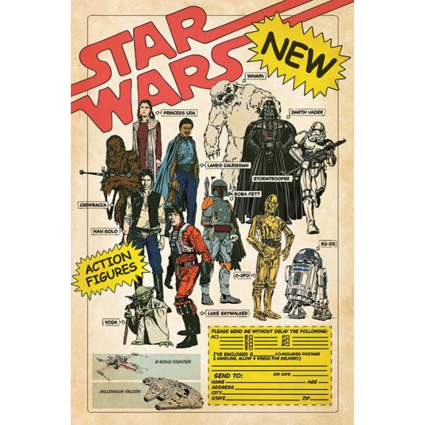 Star Wars - Action Figures Orderform multifärg