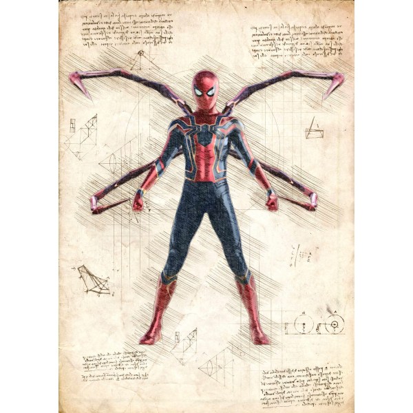 A3 print - Spiderman Multicolor