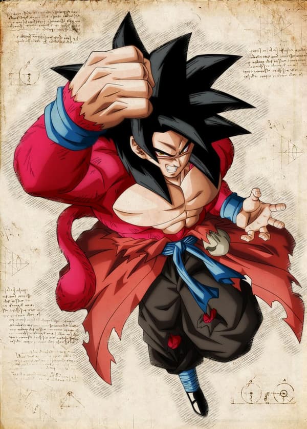 A3 Print - Dragon Ball Z - DBZ 3 multifärg