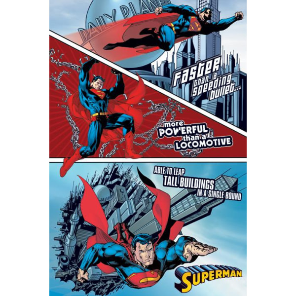 Superman - Faster - Stålmannen Multicolor