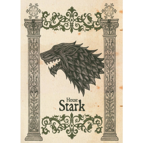 A3 Print - Game Of Thrones - House Stark Multicolor