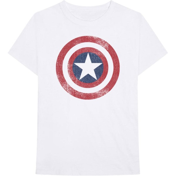 Marvel Comics - T-paita Captain America Distressed Shield - Unis Multicolor M