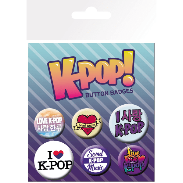 Badge Pack - K-POP  Mix Multicolor
