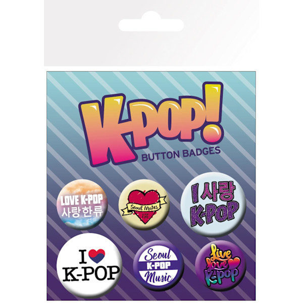 Badge Pack - K-POP  Mix multifärg