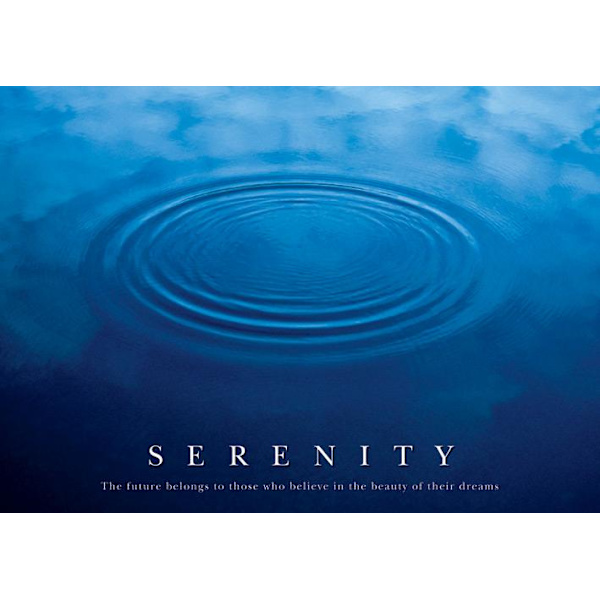 Serenity - Droppe i vatten multifärg