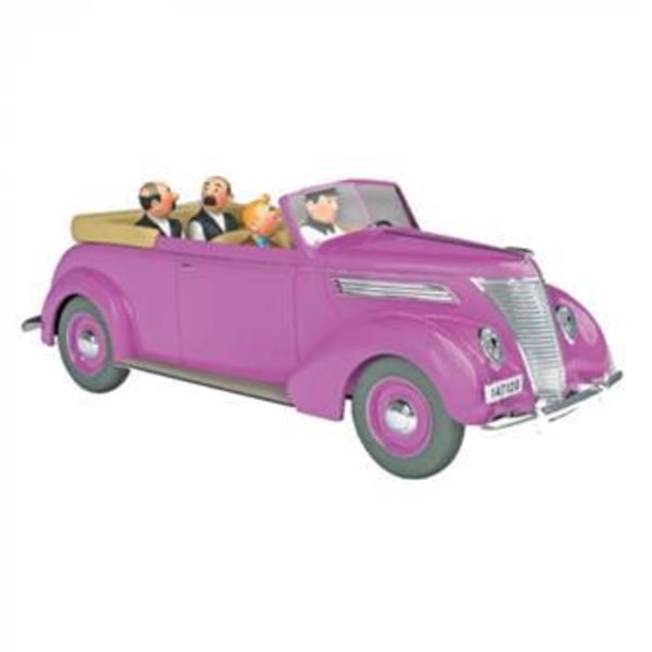 Tintin - 1:24 Modellbil 65 - Dupond & Duponts  Ford V8 multifärg