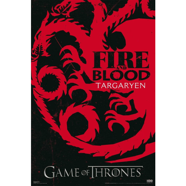 Game of Thrones - Fire and blood Multicolor
