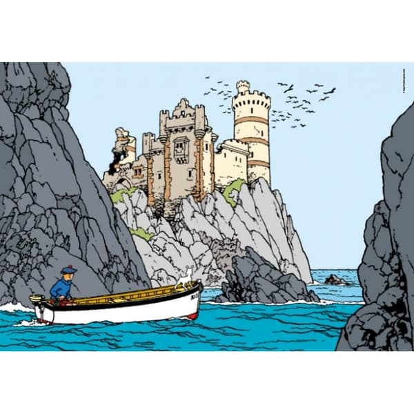 Tintin - Pussel - Den svarta ön multifärg M