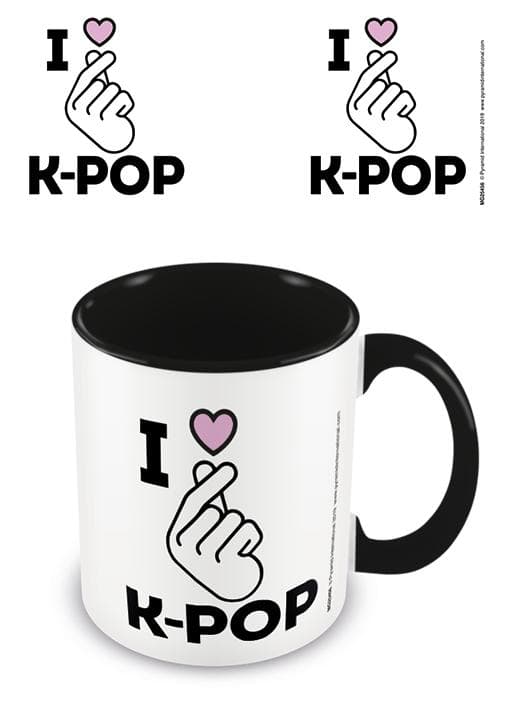 K-Pop - I Love K-Pop - Black - Mugg Multicolor