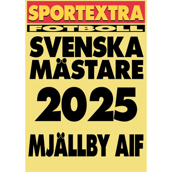 A3 Print - Mjällby AIF - Svenska mästare 2025! multifärg