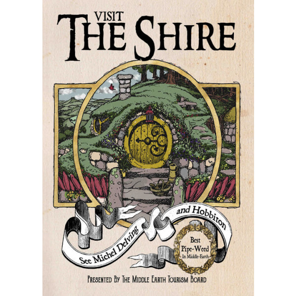 A3 Print - Ringenes Herre - Besøg The Shire Multicolor