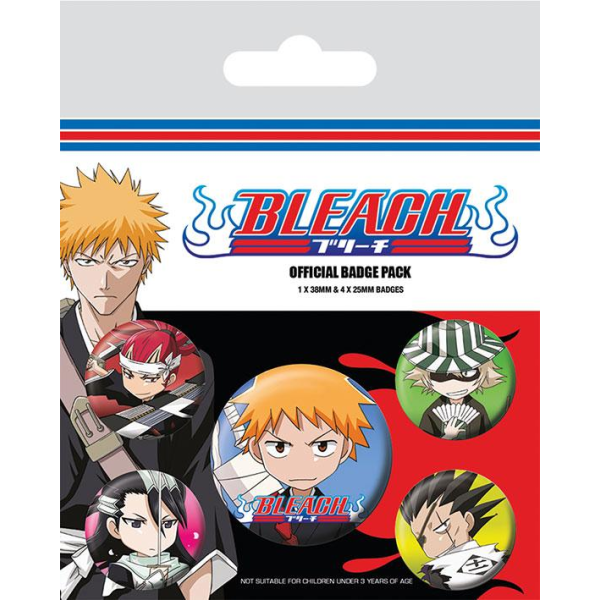 Knappsats - Badge Pack - Bleach (Chibi Characters) multifärg