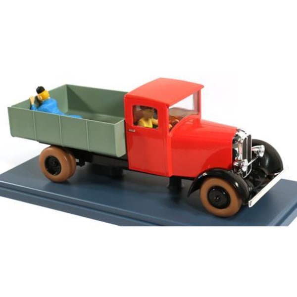 Tintin - 1:24 Modellbil #49 - Röd Lastbil (Blå Lotus) multifärg