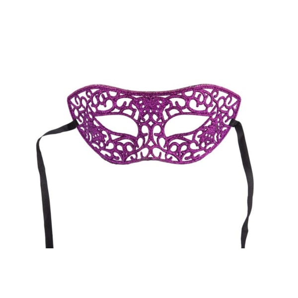 Ansiktsmask - Mask with purple glitter multifärg
