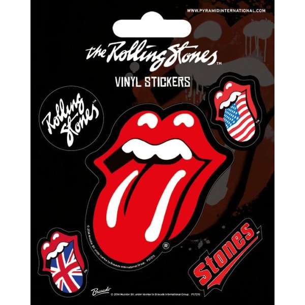 Vinyl Sticker Pack - Klistermärken - The Rolling Stones (Lips) Multicolor