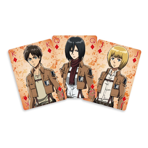 Kortlek - Attack On Titan Playing Cards Multicolor