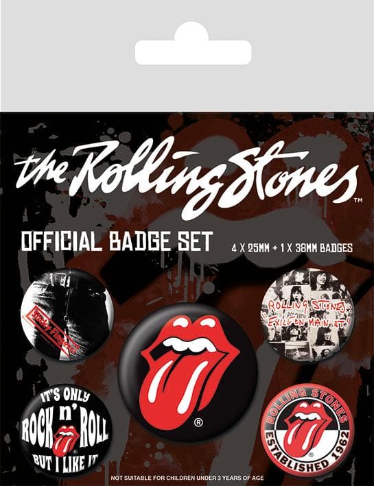 Badge Pack - The Rolling Stones (Classic) multifärg