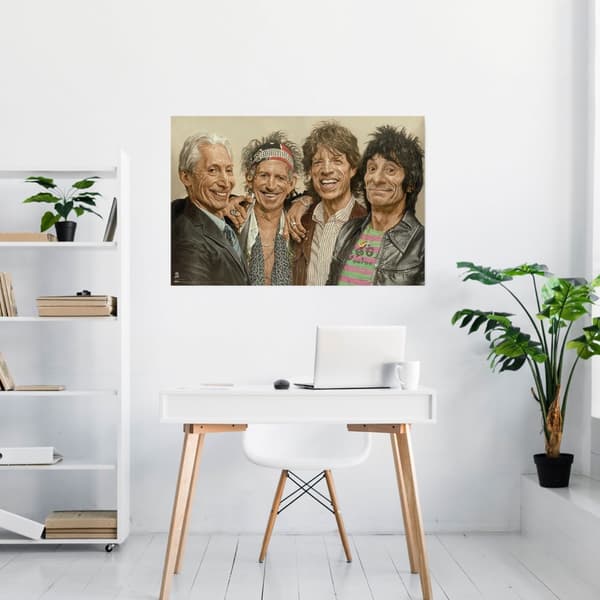 Poster - Sebastian Krüger – The Rolling Stones Multicolor