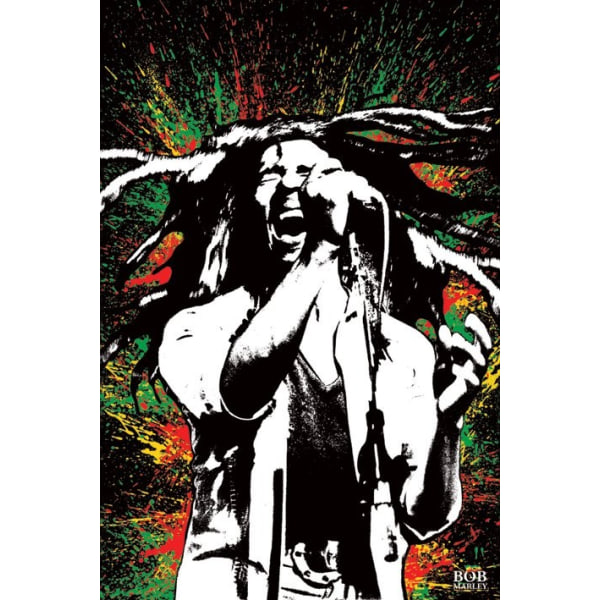 Bob Marley - Paint Splash multifärg
