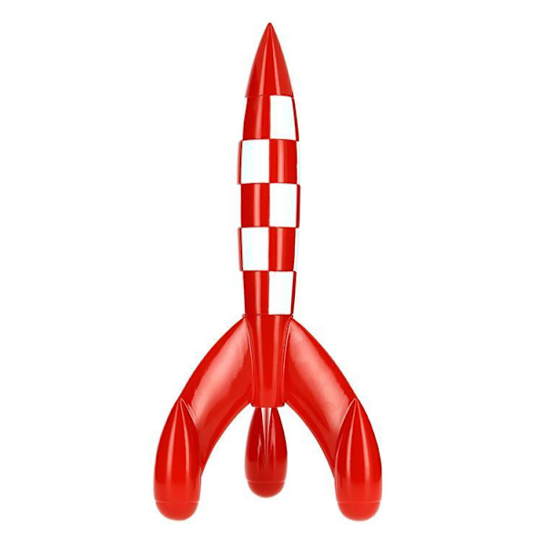 Tintin - Resin - Klassisk Raket 30 cm multifärg