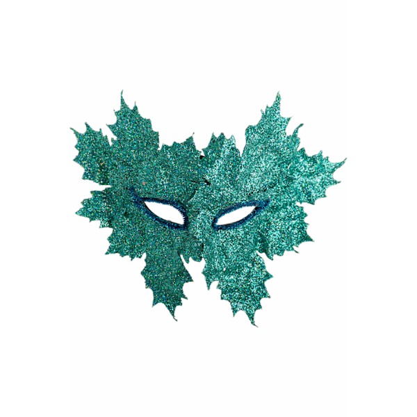 Ansiktsmask - Mask with glitter aquamarine leaves multifärg