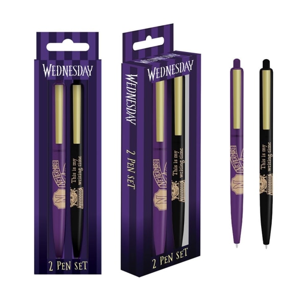 Pennset - WEDNESDAY (NEVERMORE) PEN SET 2PK Multicolor