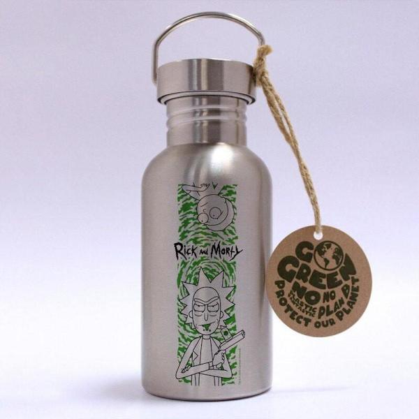 Eco Bottle - Rick and Morty Portal Mockup Multicolor