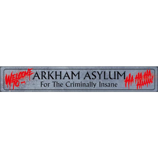 The Joker - Welcome to Arkham Asylume - Exklusivt tryck på trä.1 multifärg