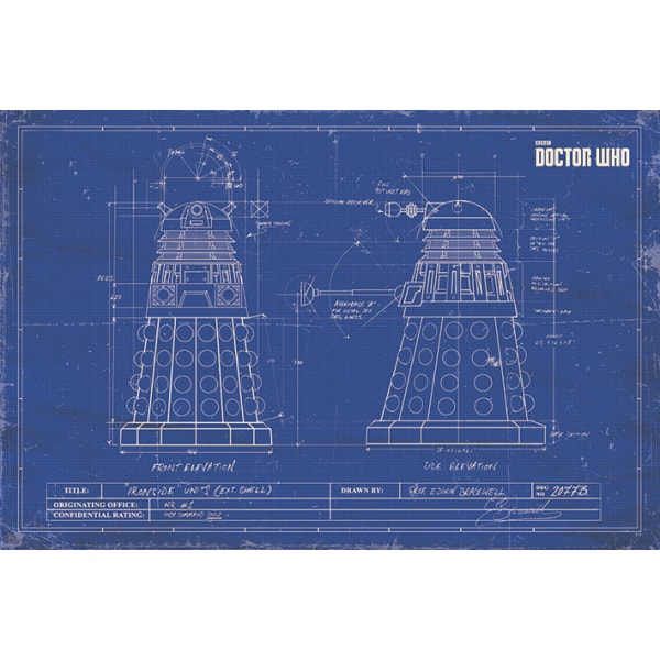 Doctor Who - Dalek Blueprint multifärg