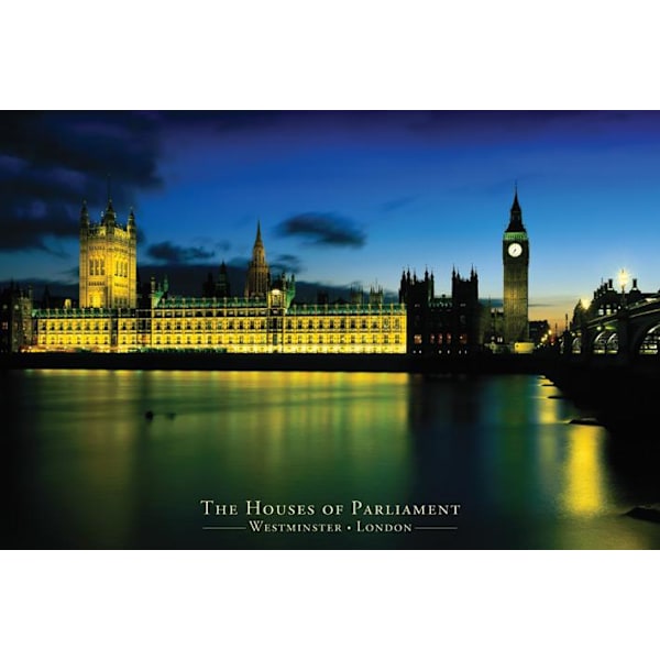 London - Westminister - The houses of parliament Multicolor