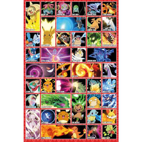 Pokemon - Moves Multicolor