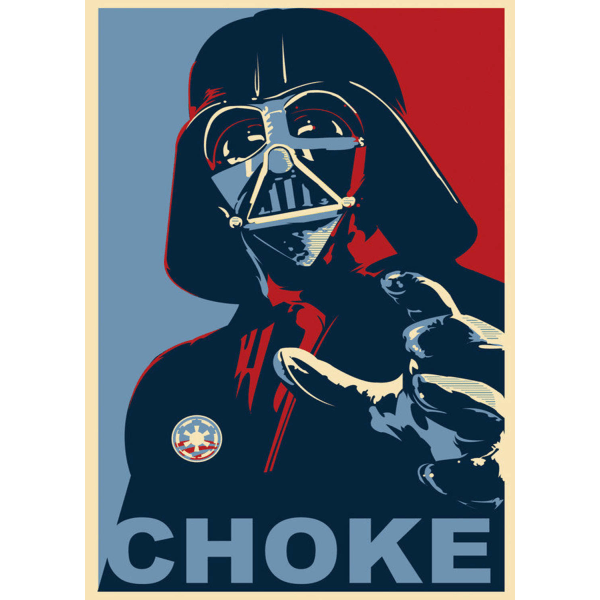 A3 Print - Star Wars - Darth Vader - Choke multifärg