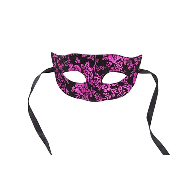 Ansiktsmask - Mask with black and pink velvet multifärg