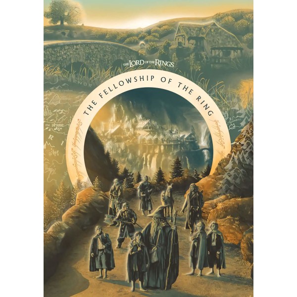 A3 Print - Lord of the rings - Felowship of the ring Multicolor