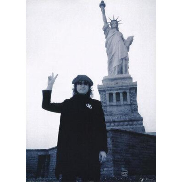 John Lennon - Statue of Liberty multifärg