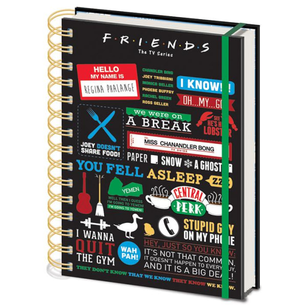 Muistikirja – ystävät (infografiikka) Multicolor