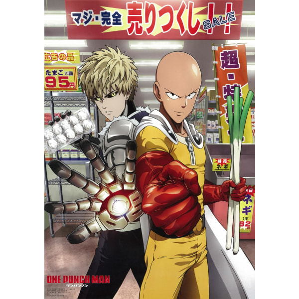 A3 Print - One Punch Man - Stand multifärg