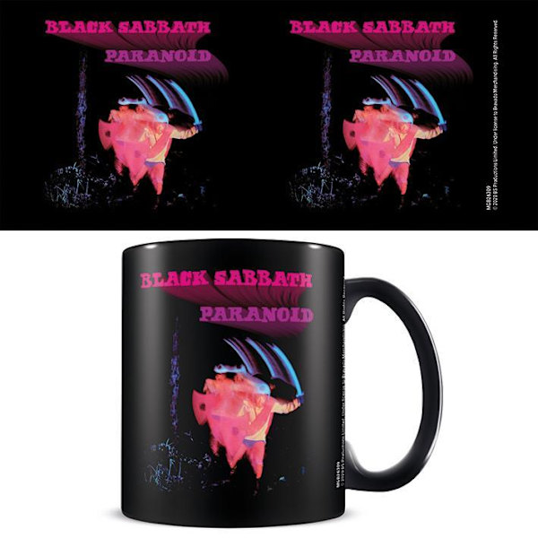 Black Sabbath (Paranoid) Black - Mugg Multicolor
