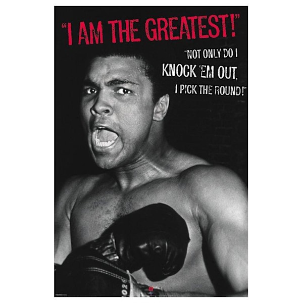 Muhammad Ali - I Am The Greatest multifärg