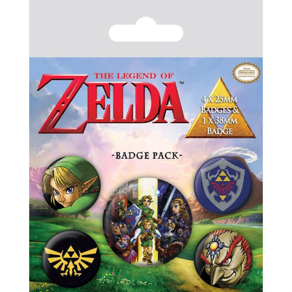 Badge Pack - The Legend Of Zelda Multicolor