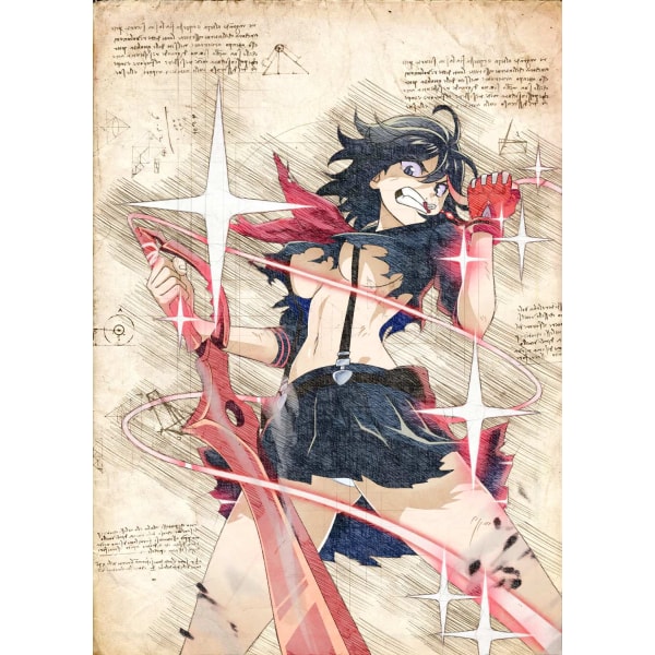 A3-print - Kill la Kill - Matoi 1 Multicolor