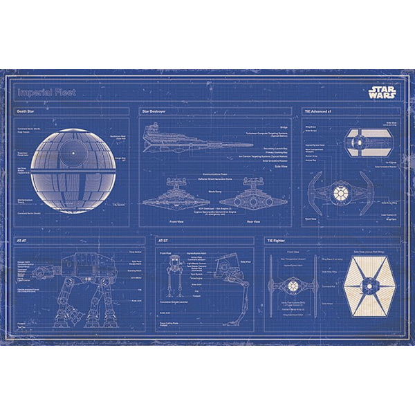 Star Wars - Imperial fleet blueprint Multicolor