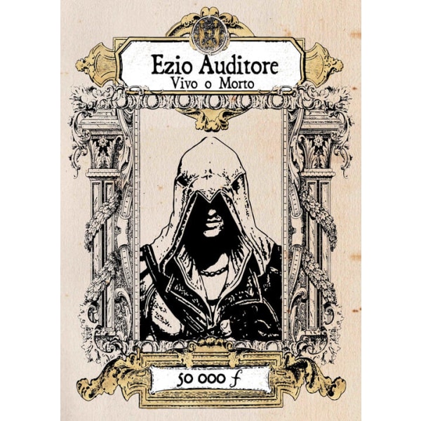 A3-print -Assassins Creed - Ezio Auditore Vivo o Morte Multicolor